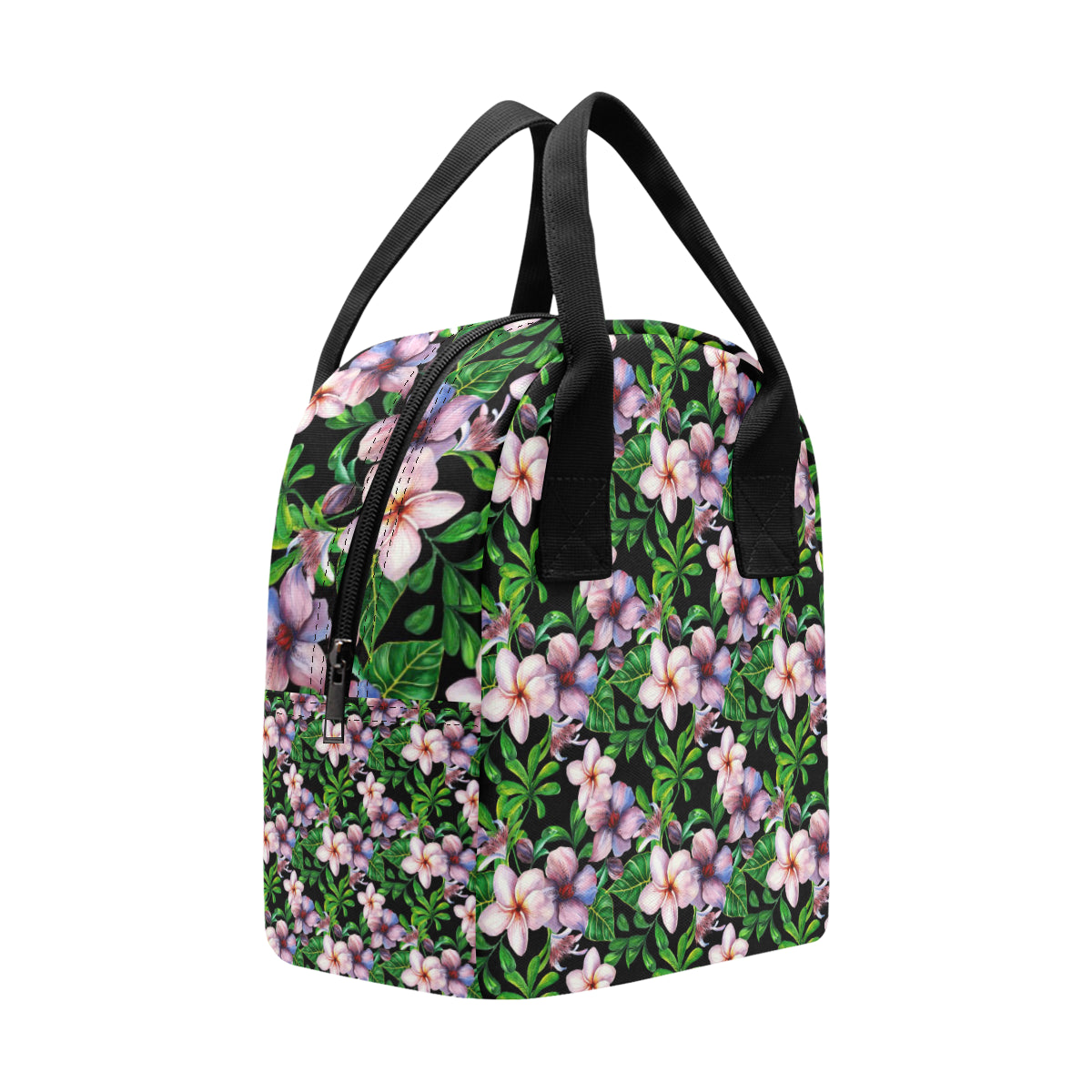 Plumeria Pattern Print Design PM01 Insulated Lunch Bag