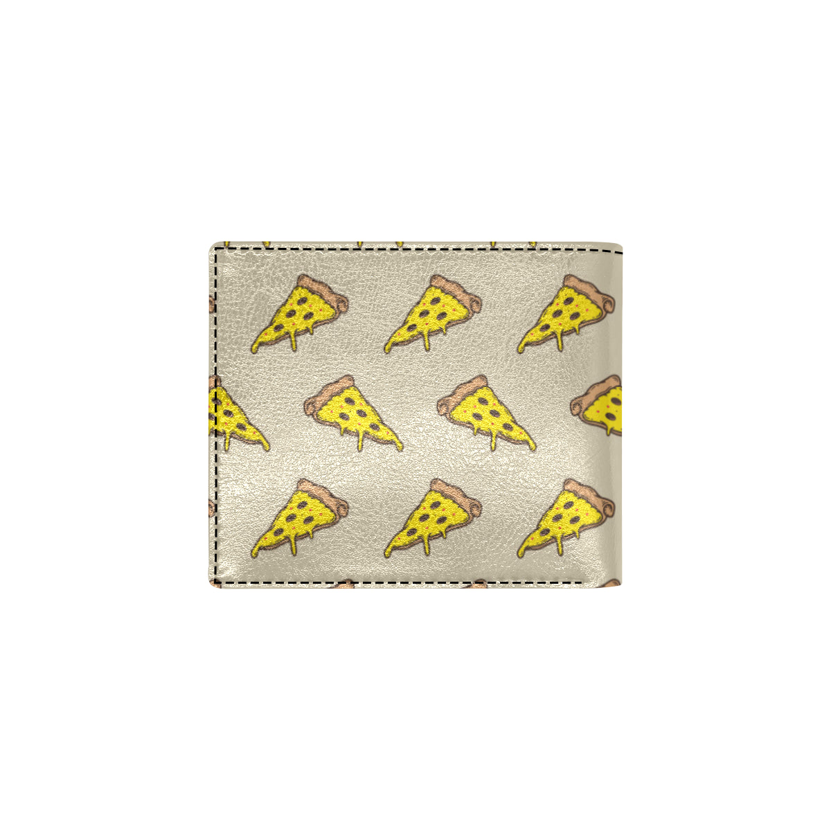 Pizza Pattern Print Design A04 Men's ID Card Wallet