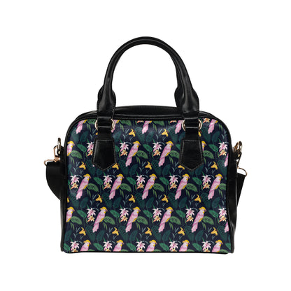 Cockatoo Pattern Print Design 03 Shoulder Handbag