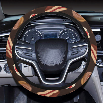 Cake Pattern Print Design 04 Steering Wheel Cover with Elastic Edge