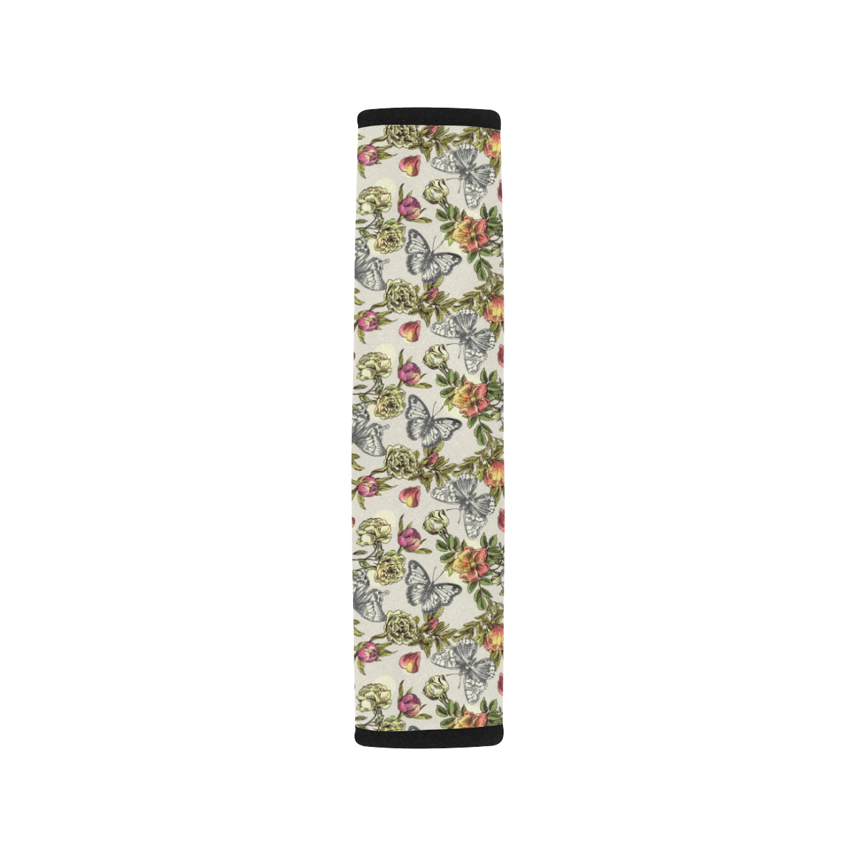 Butterfly Flower Pattern Print Design 06 Car Seat Belt Cover