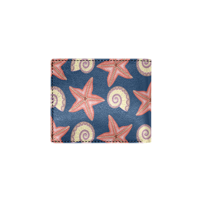 Starfish Pattern Print Design 03 Men's ID Card Wallet