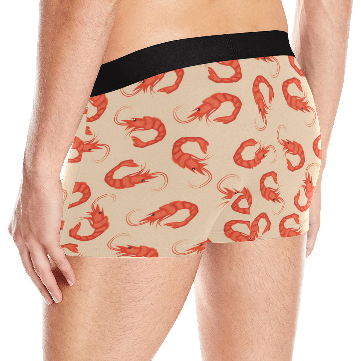 Prawn Pattern Print Design 02 Men's Boxer Briefs