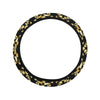 Gold Aztec Tribal Steering Wheel Cover with Elastic Edge