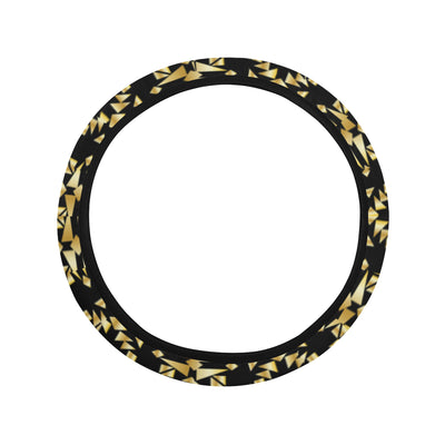 Gold Aztec Tribal Steering Wheel Cover with Elastic Edge