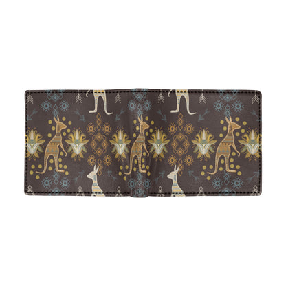 Kangaroos Pattern Print Design 03 Men's ID Card Wallet