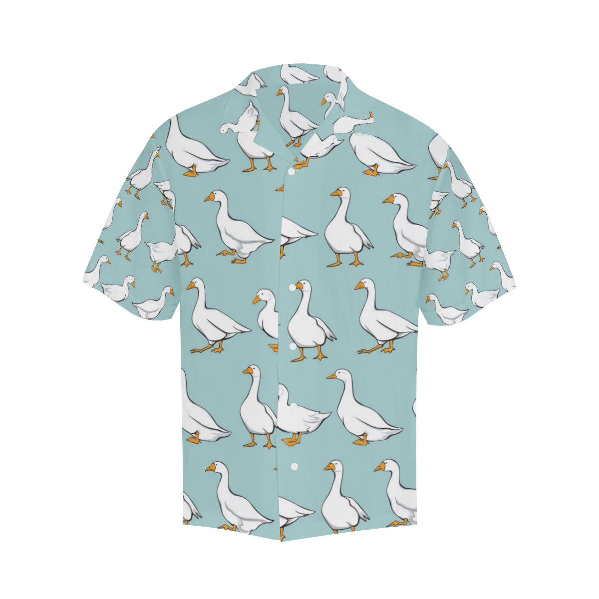 Goose Pattern Print Design 02 Men's Hawaiian Shirt