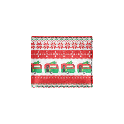 Camper Camping Ugly Christmas Design Print Men's ID Card Wallet