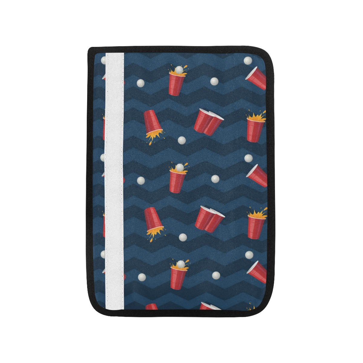 Beer Pong Pattern Print Design 01 Car Seat Belt Cover