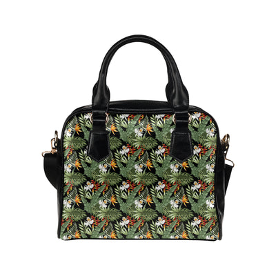 Bird Of Paradise Pattern Print Design 02 Shoulder Handbag