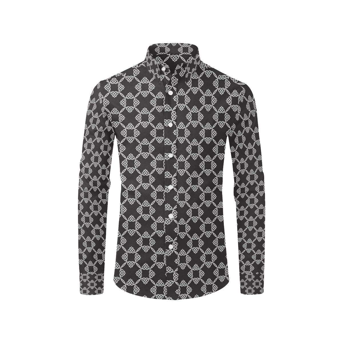 Celtic Pattern Print Design 06 Men's Long Sleeve Shirt