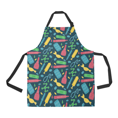 Phlebotomist Pattern Print Design A03 Apron with Pocket