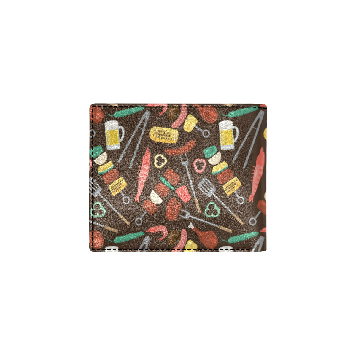 Barbecue Pattern Print Design 05 Men's ID Card Wallet
