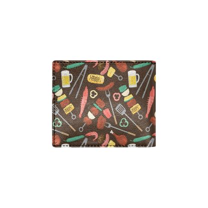 Barbecue Pattern Print Design 05 Men's ID Card Wallet