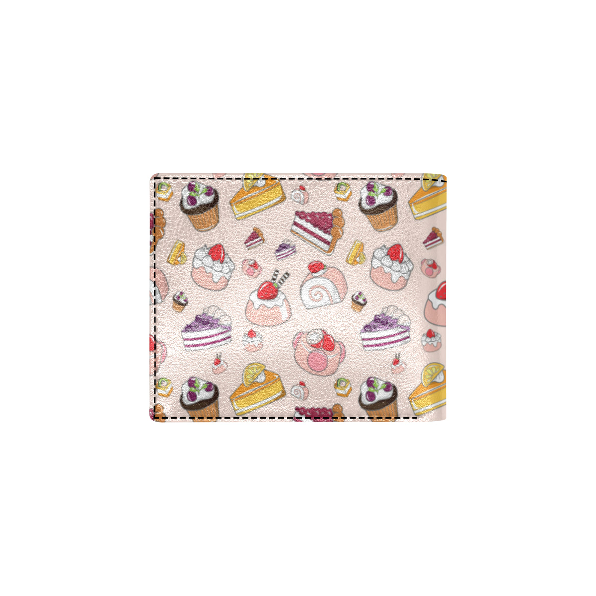 Cake Pattern Print Design 01 Men's ID Card Wallet