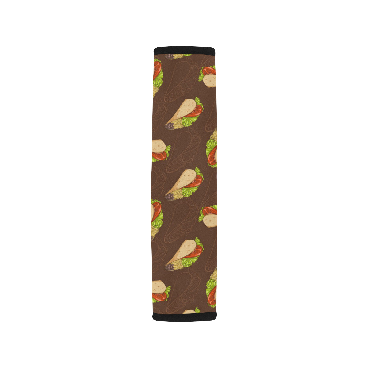 Taco Pattern Print Design TC08 Car Seat Belt Cover
