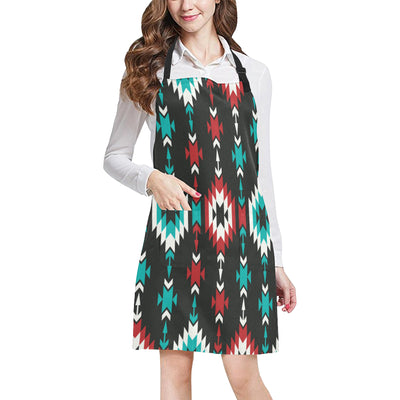 Native Pattern Print Design A08 Apron with Pocket