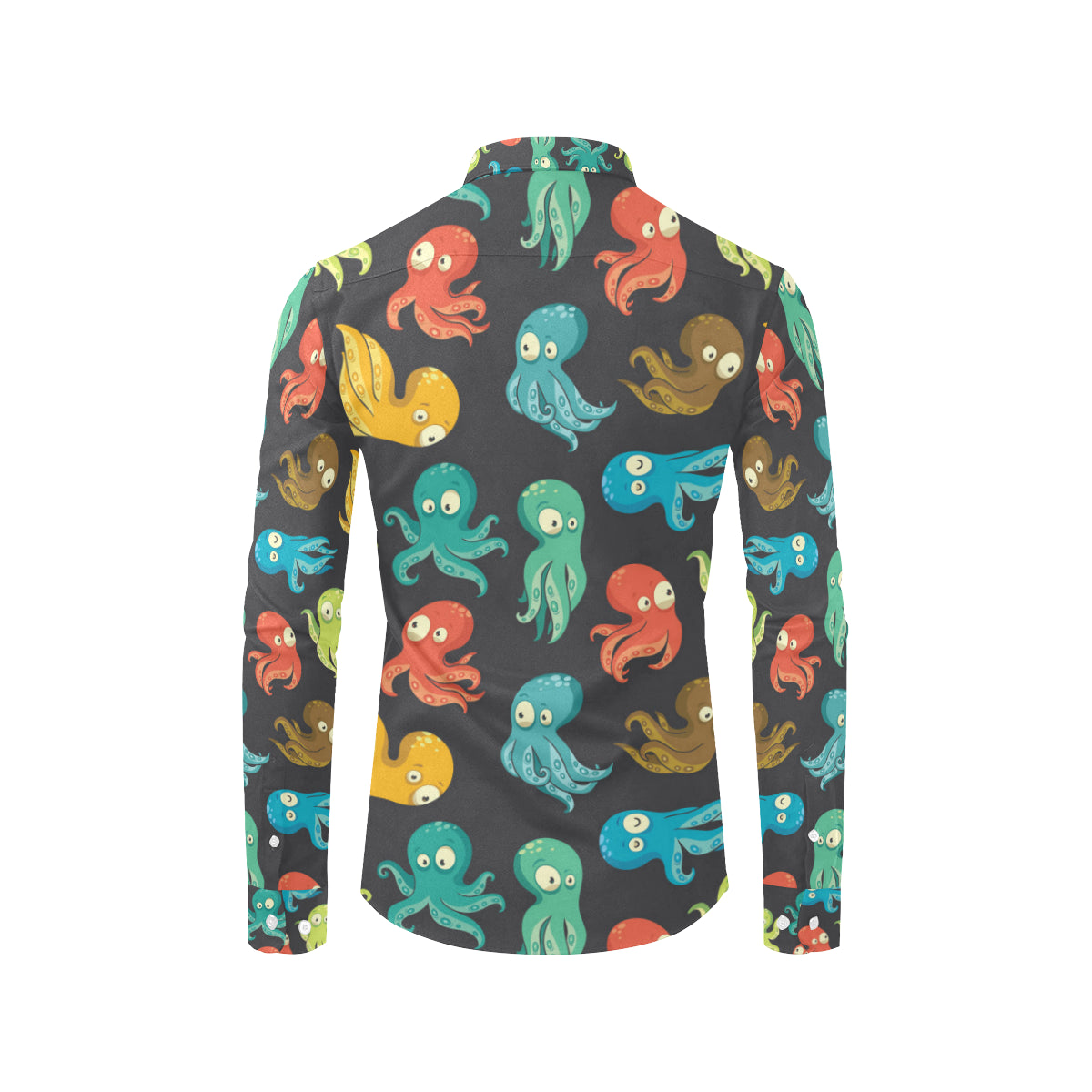Octopus Pattern Print Design A01 Men's Long Sleeve Shirt
