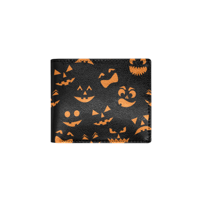 Halloween Pattern Print Design 02 Men's ID Card Wallet