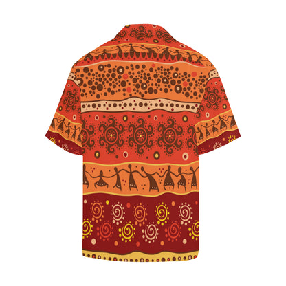 African Pattern Print Design 04 Men's Hawaiian Shirt