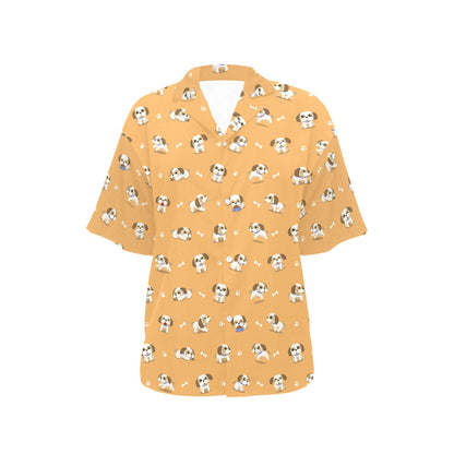 Shih Tzu Print Design LKS304 Women's Hawaiian Shirt