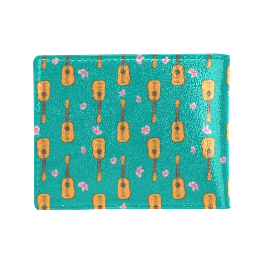 Ukulele Print Design LKS403 Men's ID Card Wallet
