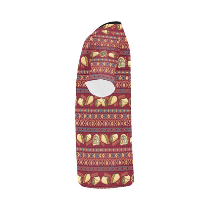 Burrito Taco Print Design LKS302 Men's All Over Print T-shirt