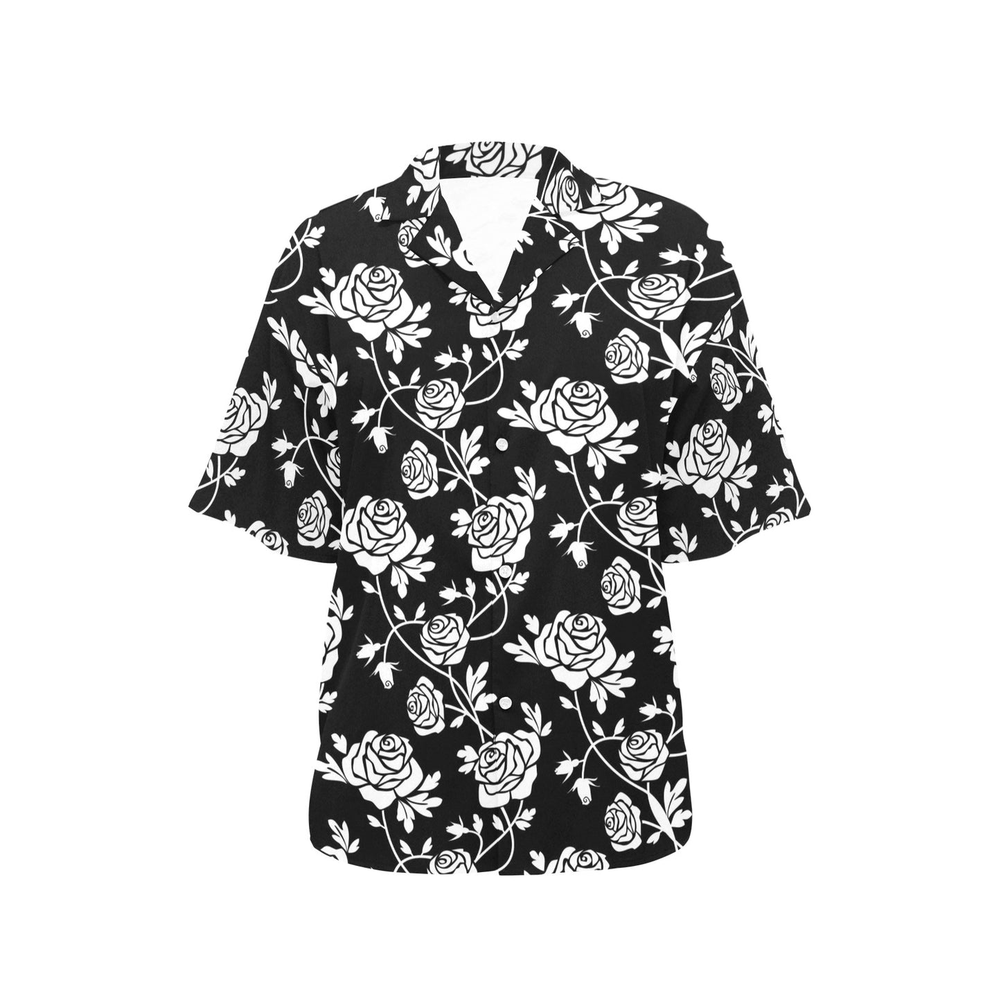 Rose Pattern Print Design RO013 Women's Hawaiian Shirt