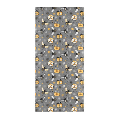 Honey Bee Print Design LKS301 Beach Towel 32" x 71"