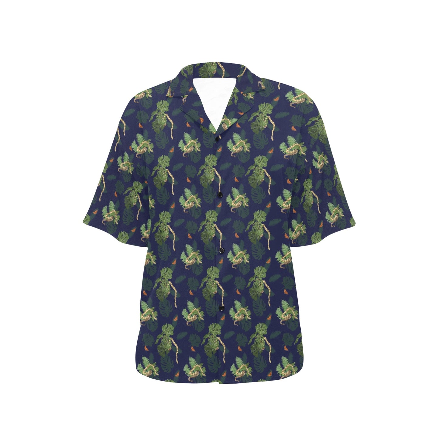 Boa Pattern Print Design 02 Women's Hawaiian Shirt
