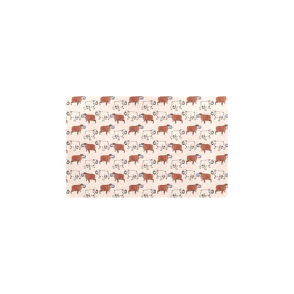 Bulldogs Pattern Print Design 04 Kitchen Mat