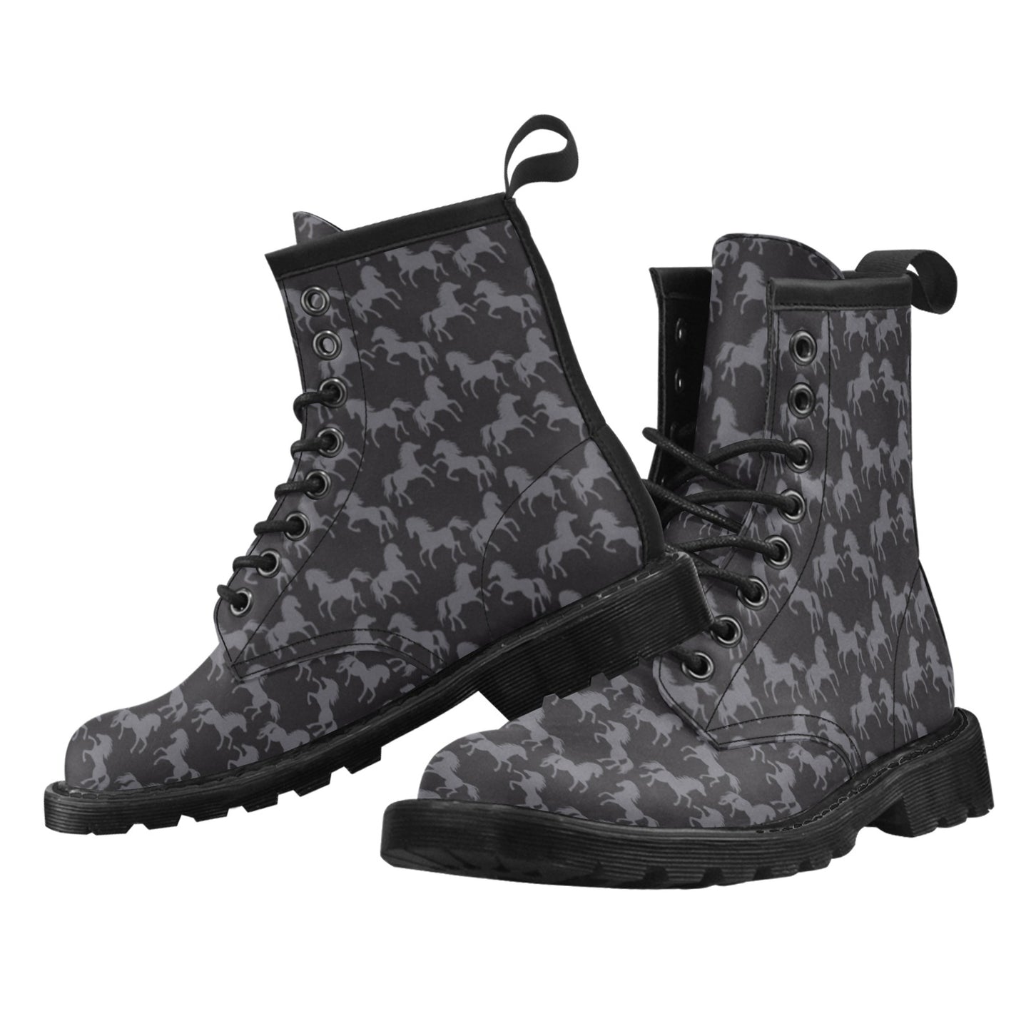 Horse Print Design LKS305 Women's Boots
