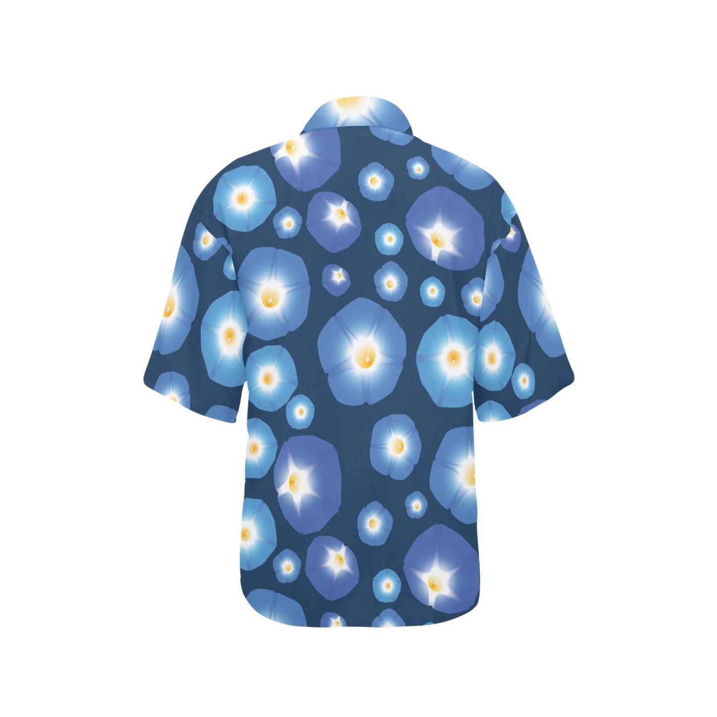Morning Glory Pattern Print Design 02 Women's Hawaiian Shirt