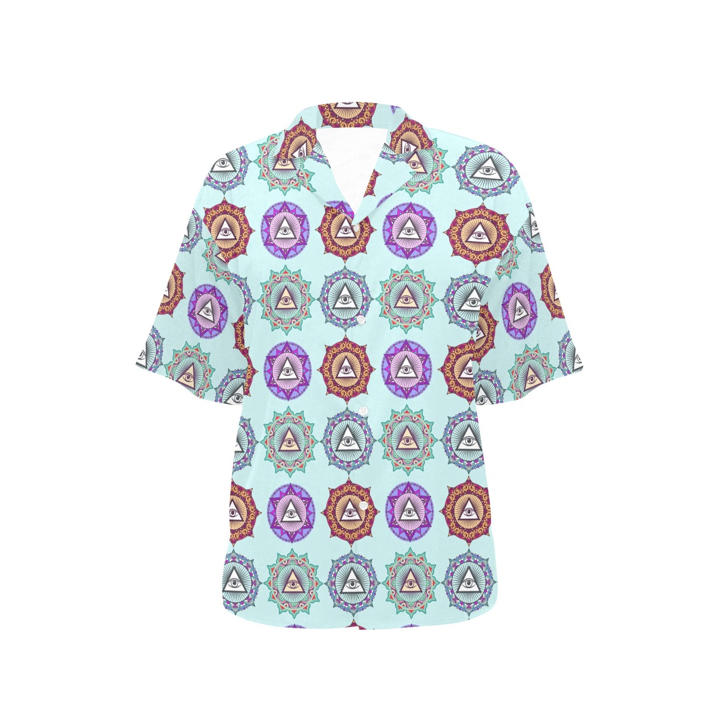 Third Eye Print Design LKS302 Women's Hawaiian Shirt