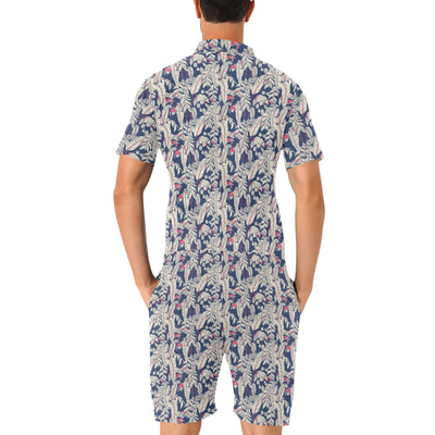 Bird Of Paradise Pattern Print Design 03 Men's Romper