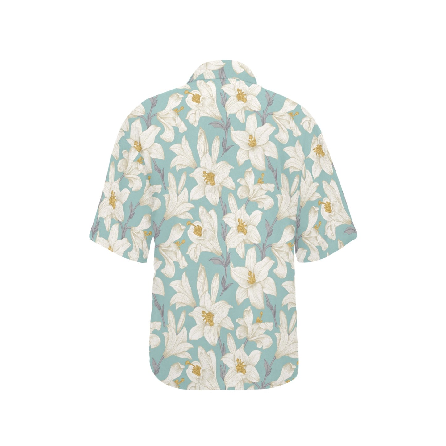 Lily Pattern Print Design 02 Women's Hawaiian Shirt