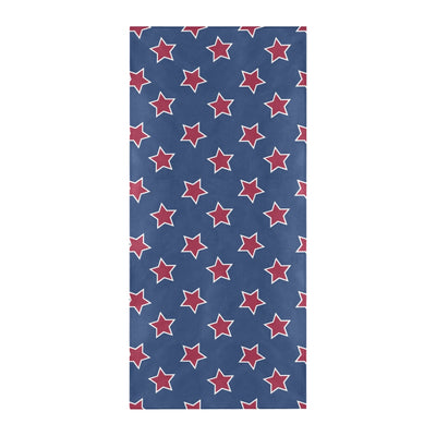 Star Red Blue Print Design LKS301 Beach Towel 32" x 71"