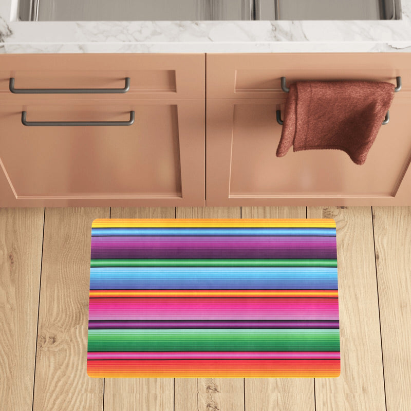 Mexican Blanket Colorful Print Pattern Kitchen Mat