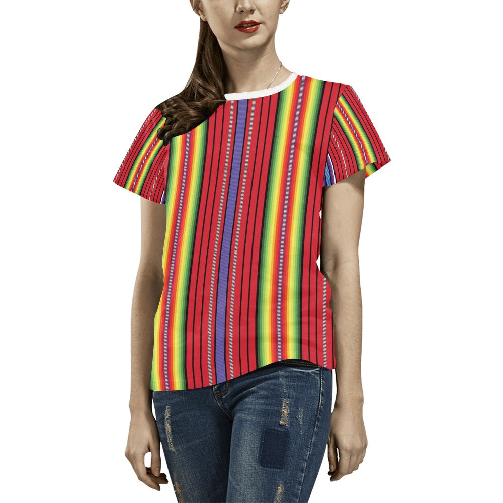 Serape Print Design LKS305 Women's  T-shirt