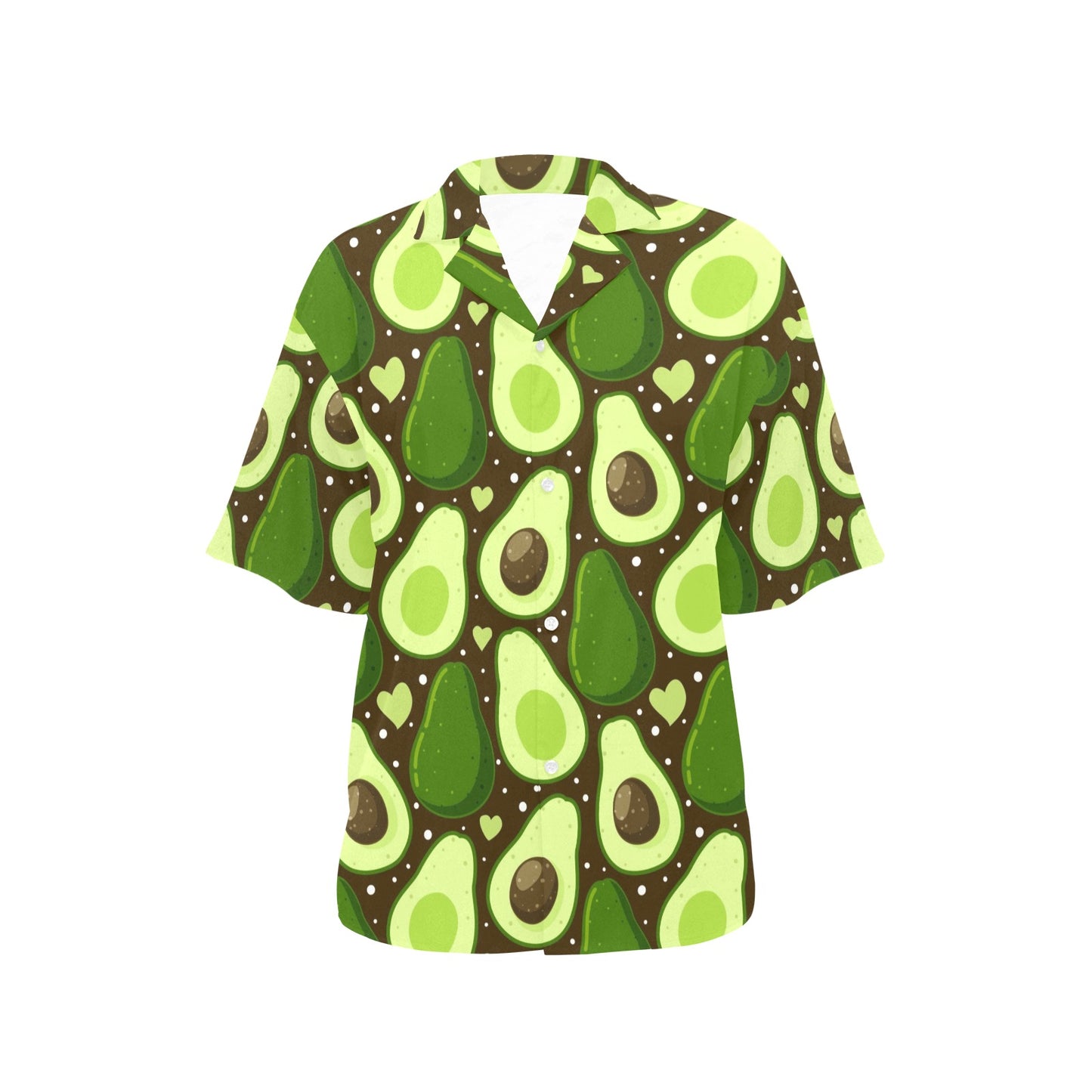 Avocado Pattern Print Design AC04 Women's Hawaiian Shirt