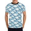 Wave Japan Style Print Design LKS304 Men's All Over Print T-shirt