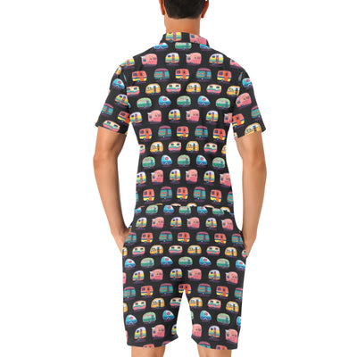 Camper Camping Pattern Men's Romper