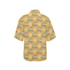 Hippie Van Print Design LKS304 Women's Hawaiian Shirt