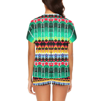Serape Print Design LKS307 Women's Short Pajama Set