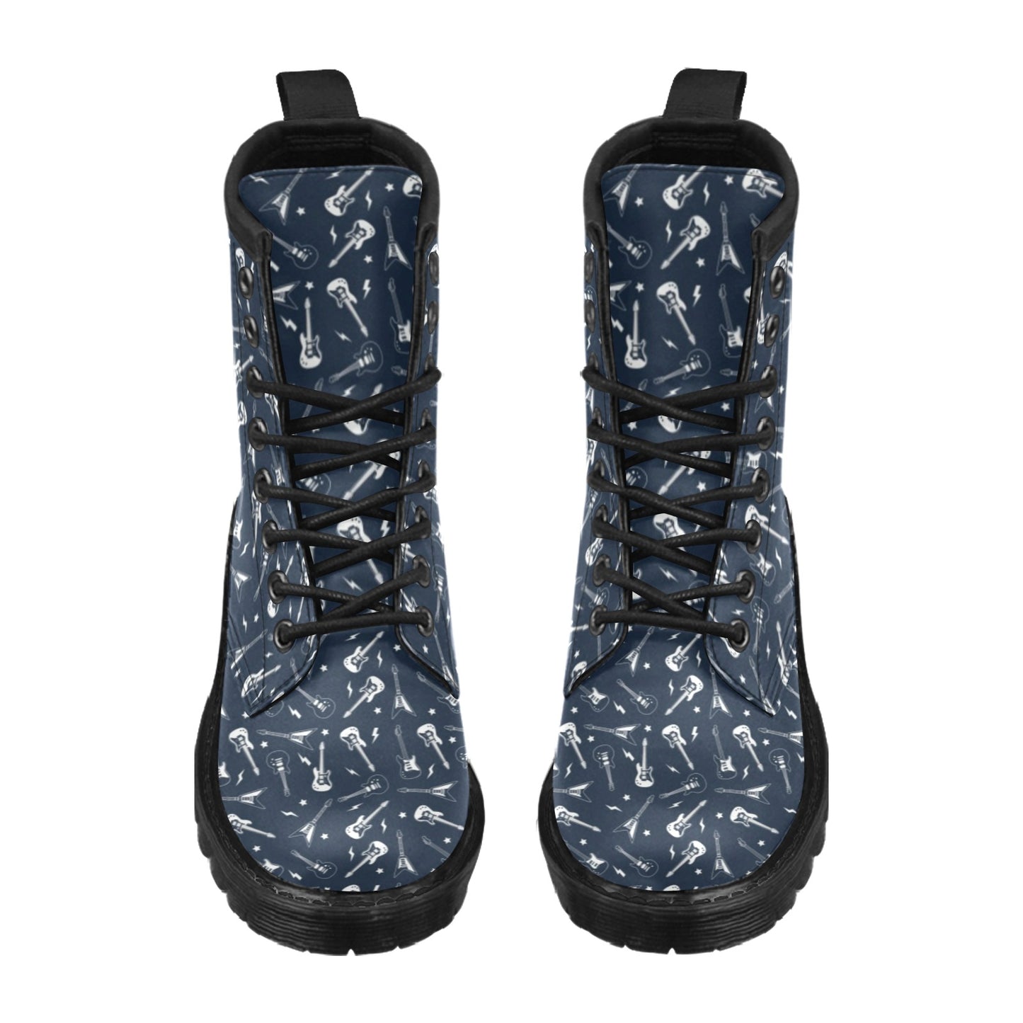 Electric Guitar Print Design LKS402 Women's Boots