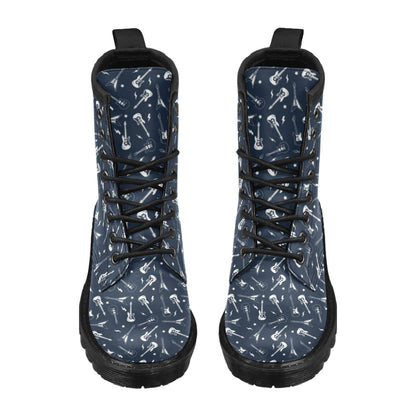 Electric Guitar Print Design LKS402 Women's Boots