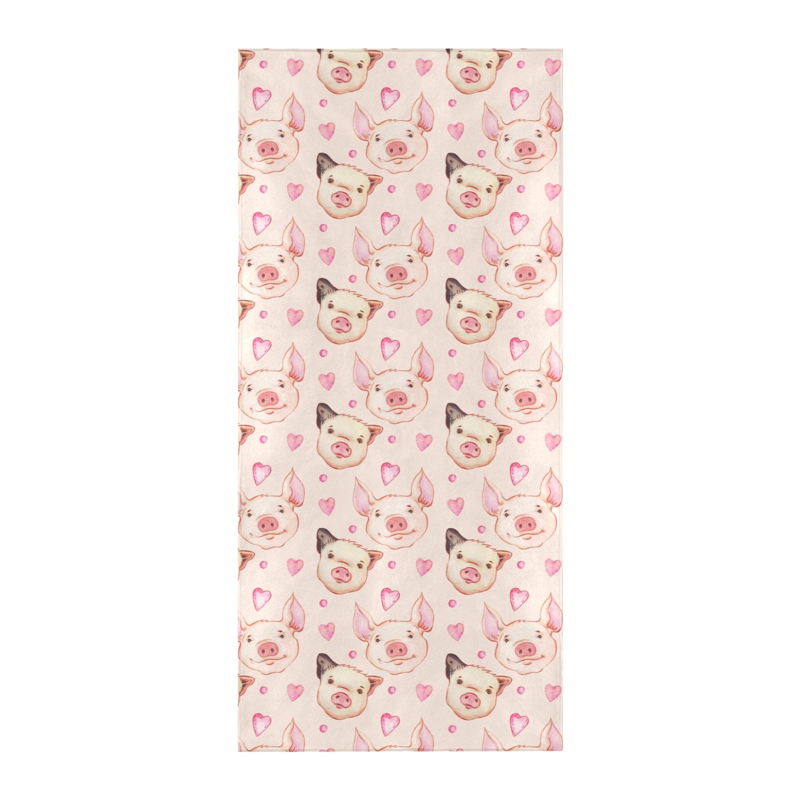 Pig Print Design LKS406 Beach Towel 32" x 71"