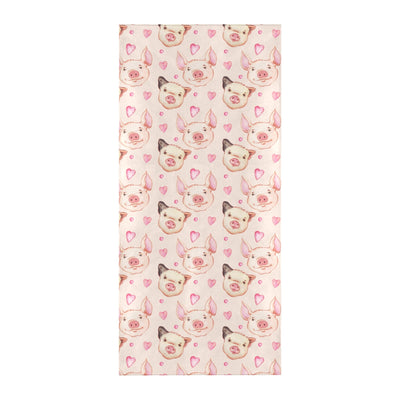 Pig Print Design LKS406 Beach Towel 32" x 71"