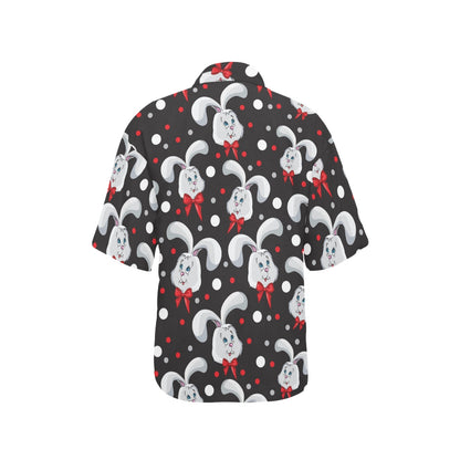 Rabbit Pattern Print Design RB012 Women's Hawaiian Shirt