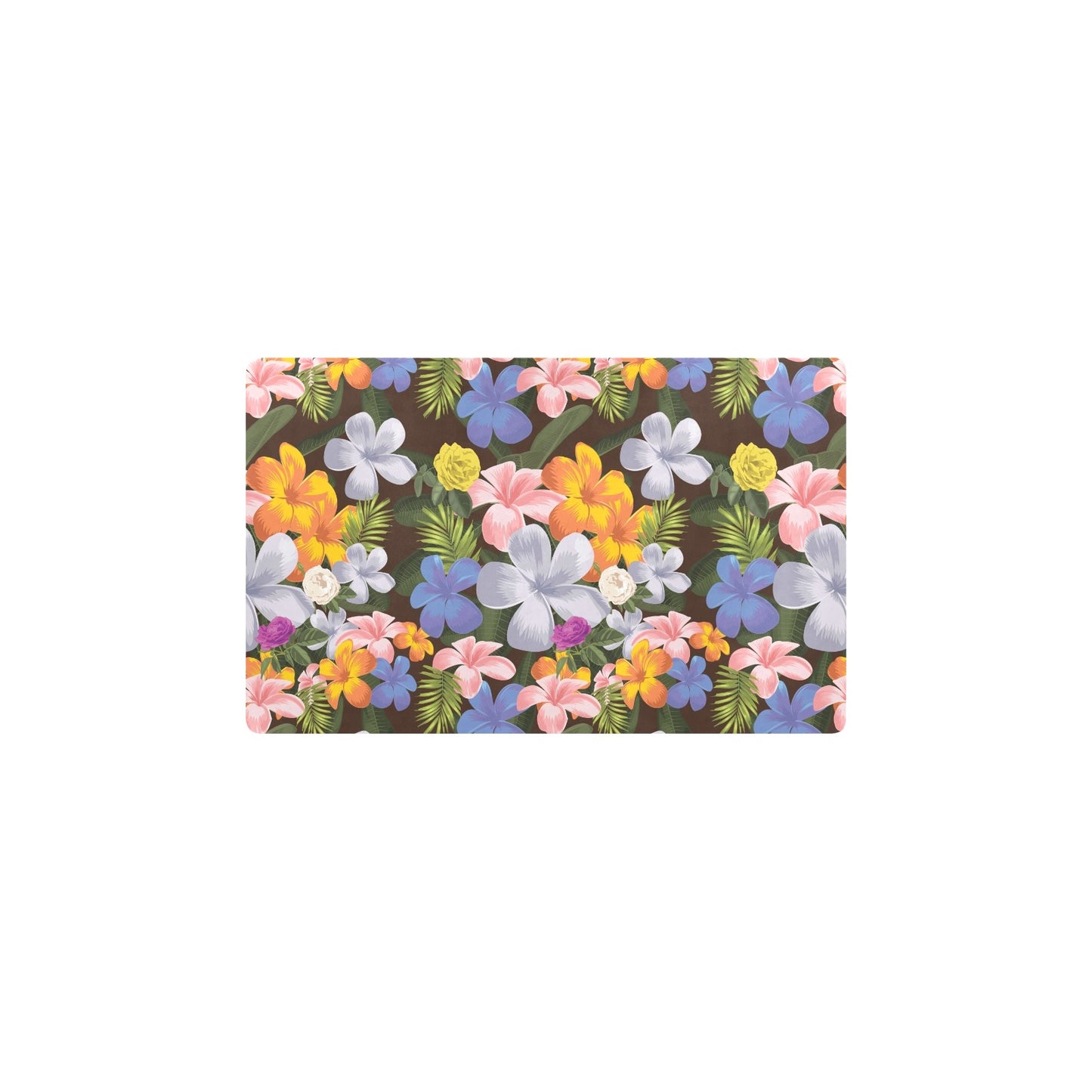 Plumeria Pattern Print Design PM03 Kitchen Mat